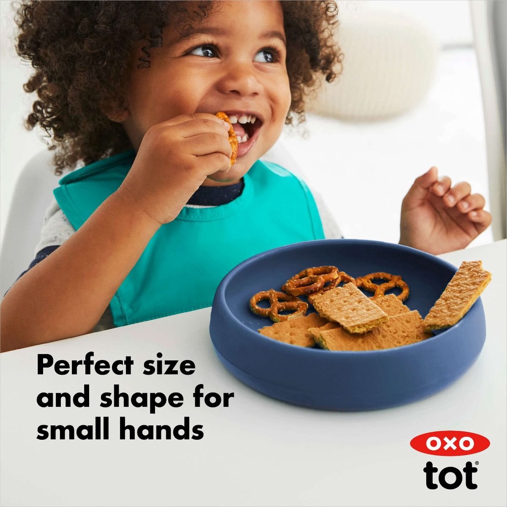 Oxo Tot Silicone Plate - Weighted Base Piring Silikon Anak Bayi Mangkuk Mangkok Tempat Makan Baby Mpasi BLW Training BPA Free Oxotot