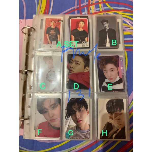 photocard pc kim hanbin bi ikon