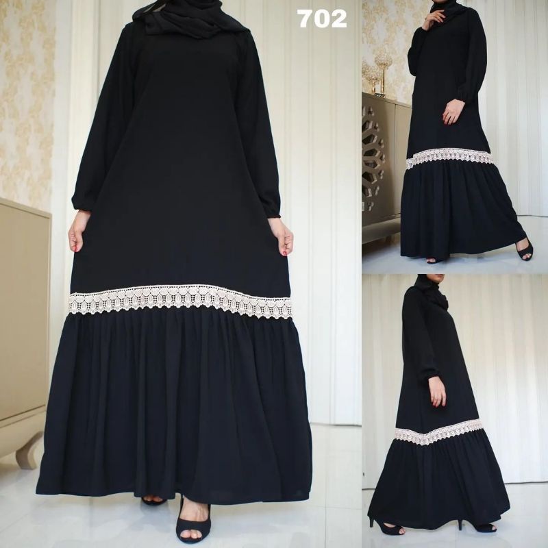Abaya Turkey Modern Abaya Warna Hitam turkey  Bahan Jetblack dayyana abaya