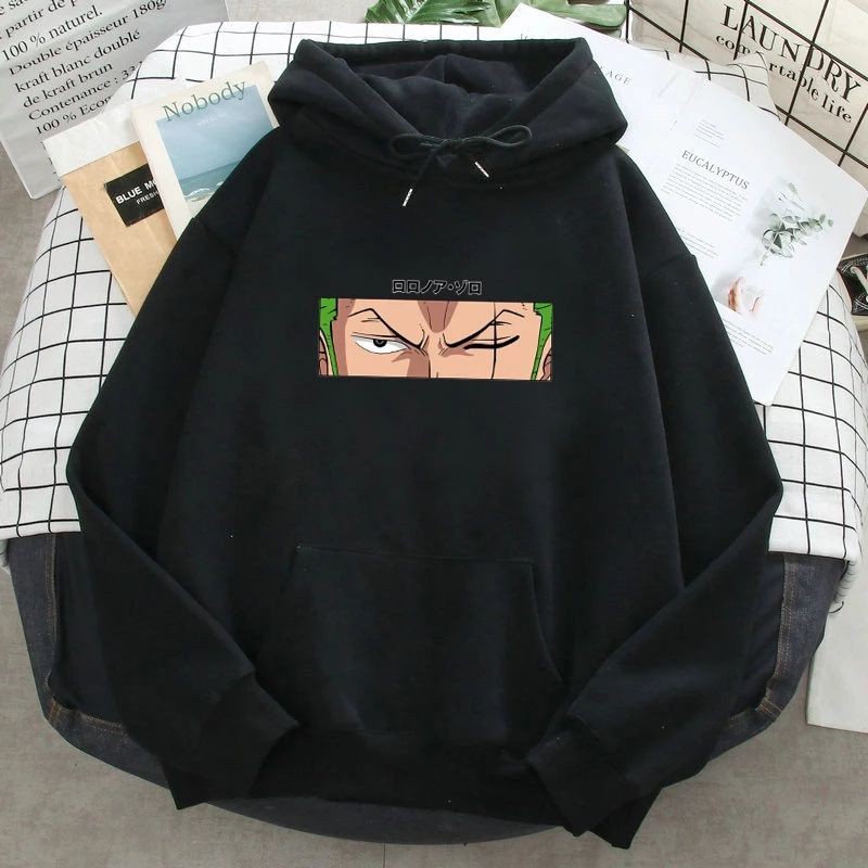 ANIME ZORO HOODIE PRIA - ATASAN JUMPER TEBAL TERLARIS