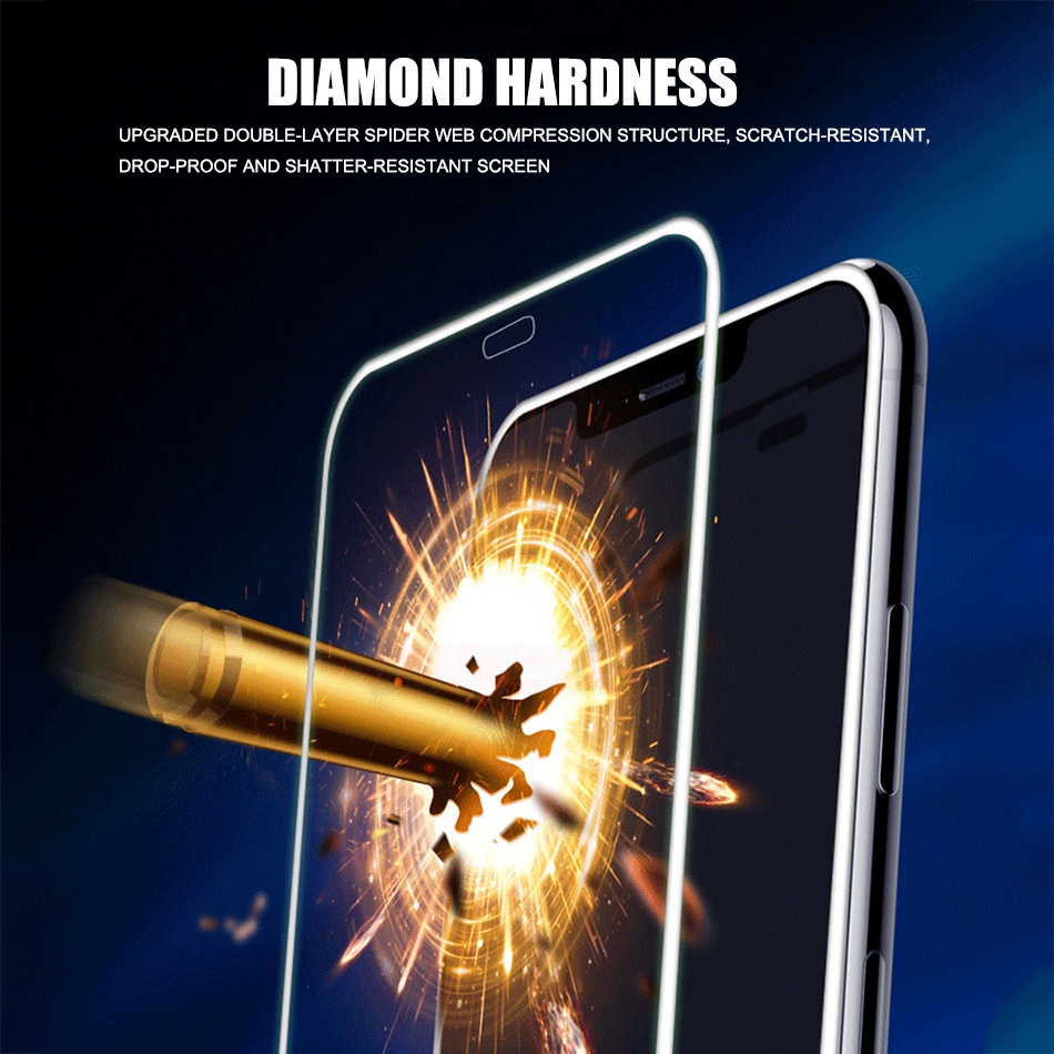 Pelindung Layar tempered glass luminous Untuk Apple iphone 11 12 13 pro max Xs max XR 7 8 plus se2020