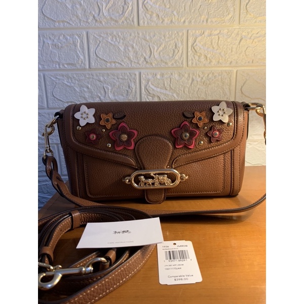 Coach Jade Shoulder Bag Daisy Applique
