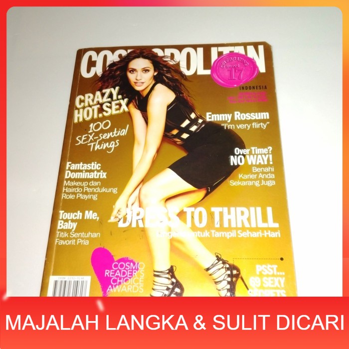Majalah COSMOPOLITAN Nov 2014 EMMY ROSSUM Langka
