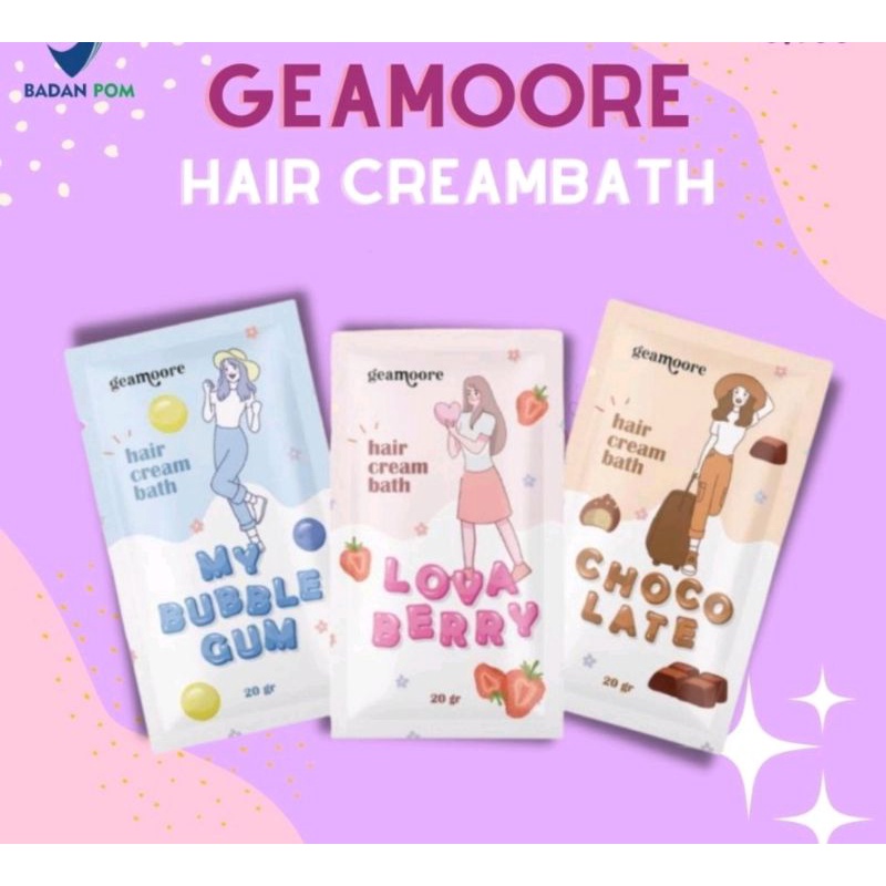 GEAMOORE HAIR CREAMBATH MASKER RAMBUT