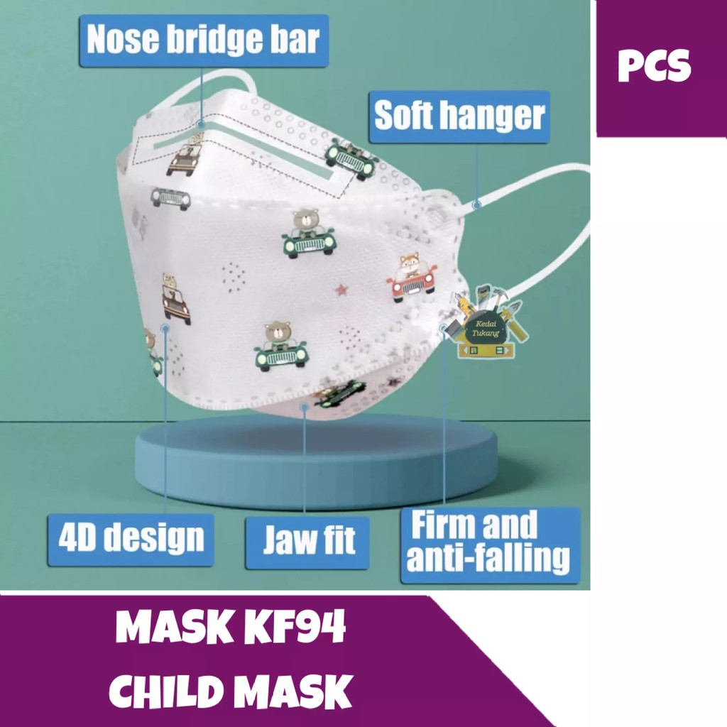 Mikusoo Masker KF94 Anak Warna Korea 4ply Face mask Disposable