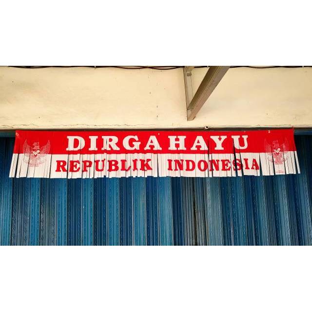 Banner Rumbai HUT RI Dekorasi Agustus Garland Agustusan