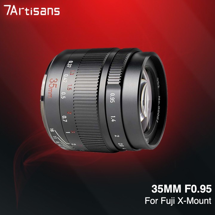 Lensa 7Artisans 35mm F0.95 For Fuji X Mount