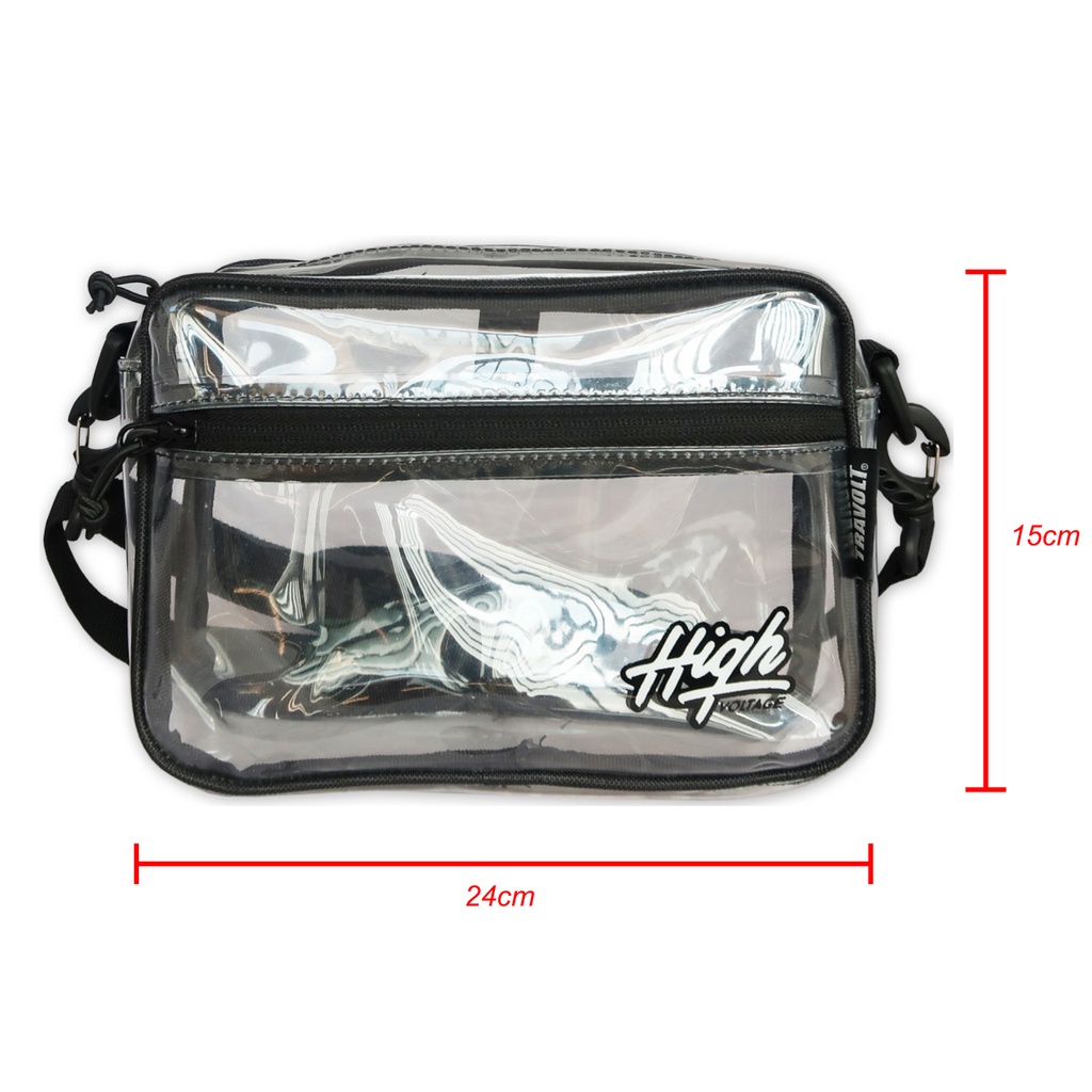 Mini Sling Bag - Travolt - Tas Transparan - Wave High - Tas Selempang