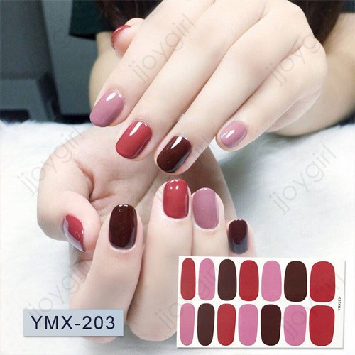 &lt;Jjoygirl&gt;YMX Nail sticker motif / sticker kuku / stiker kuku / nail stiker glitter / stripes design