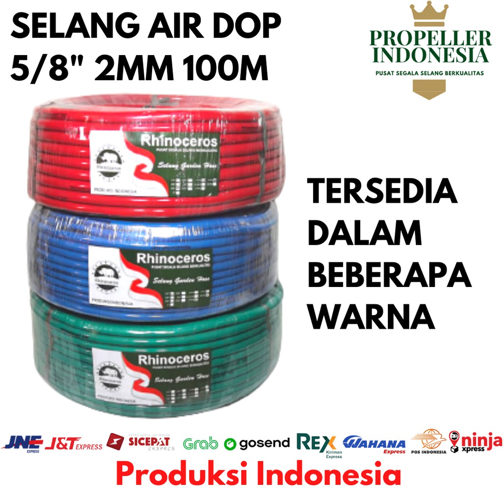 Selang Air Dop 5/8 2MM 100Meter Selang Air Taman Selang Siram Tanaman Selang Air Elastis