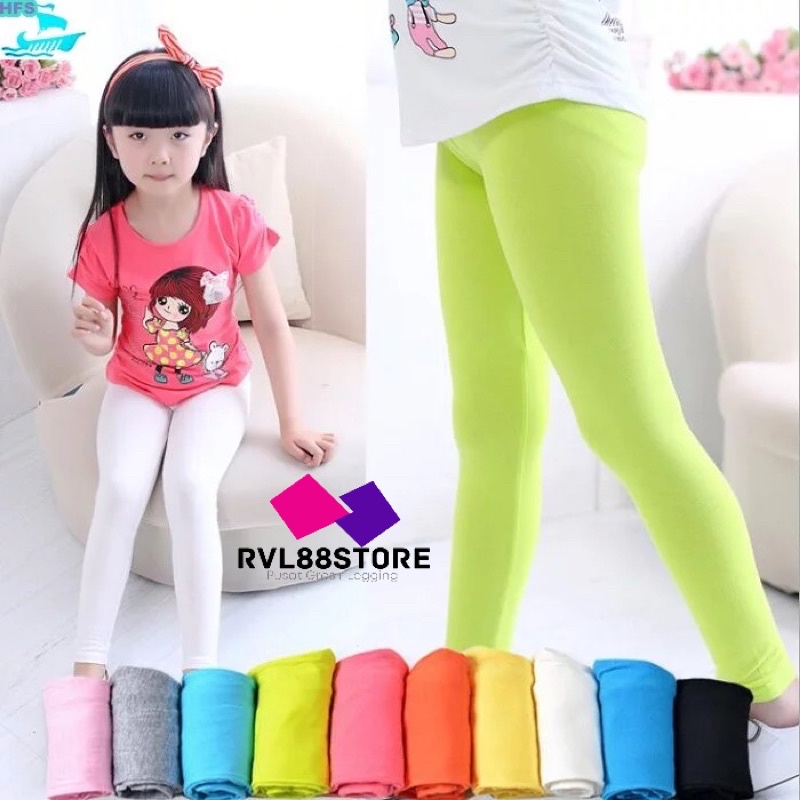 Legging Anak Usia 6- 12Tahun/ Legging Anak Panjang/ Legging Anak Polos/ legging anak perempuan