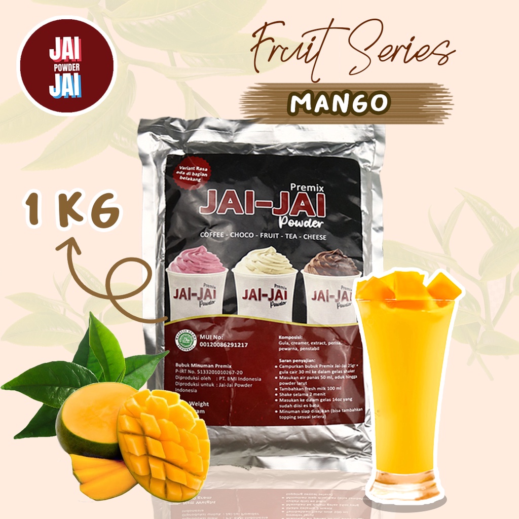

Bubuk Minuman 1kg - MANGO - Jai Jai Powder