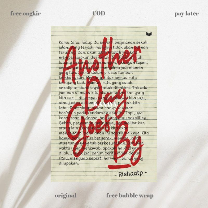 Novel Another Day Goes by/Rishaatp/Mediakita [Original 100%]