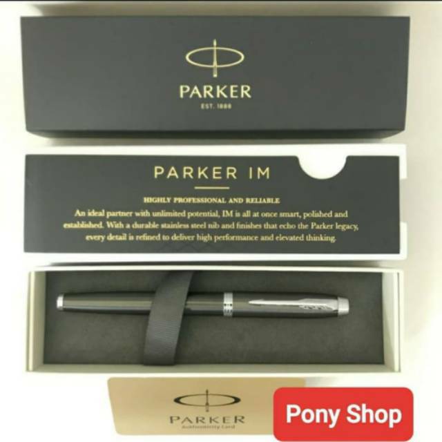 

Pulpen Parker IM New Dark Espresso Roller Ball CT Klip Silver Free Grafir Nama