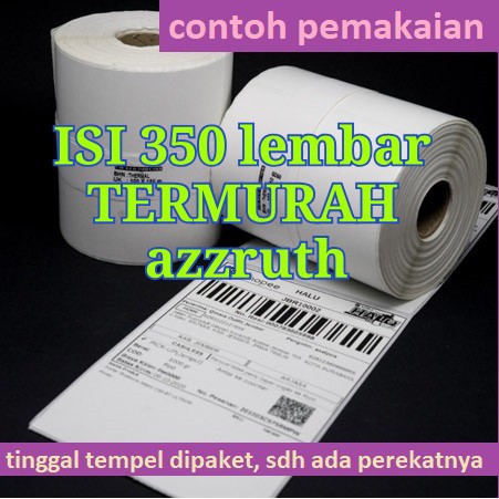 

LABEL BARCODE 100 X 150 mm KERTAS STICKER DIRECT THERMAL 100x150 mm ISI 350