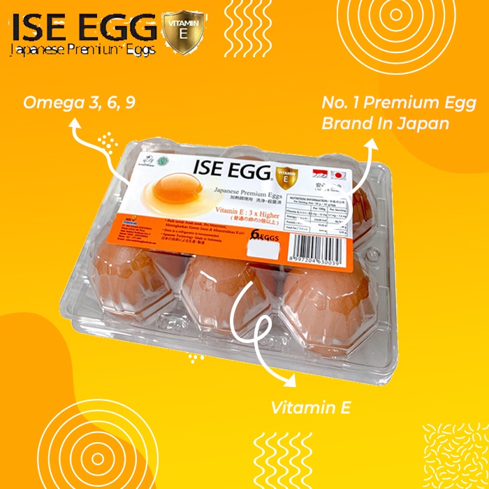 

Telur Ise Egg Vitamin E Isi 6 Omega 3