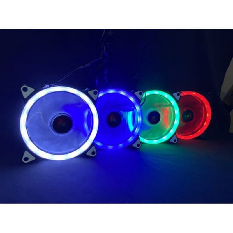 XBT Fan Casing 12CM LED Ring - Fan Case XB-112- 5 Warna Putih