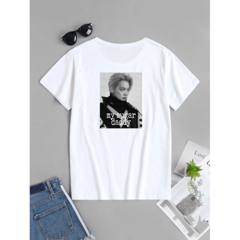 Baju / Kaos Sugar Daddy TXT kpop FREE BLACKCARD