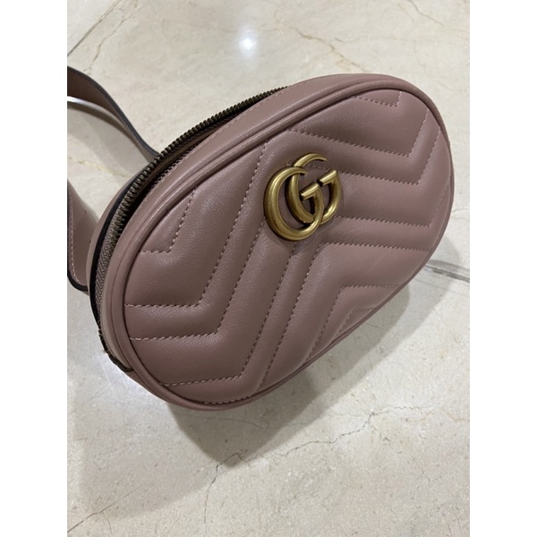 Gucci Marmont Belt Bag in Nude Pink (mirror 1:1)
