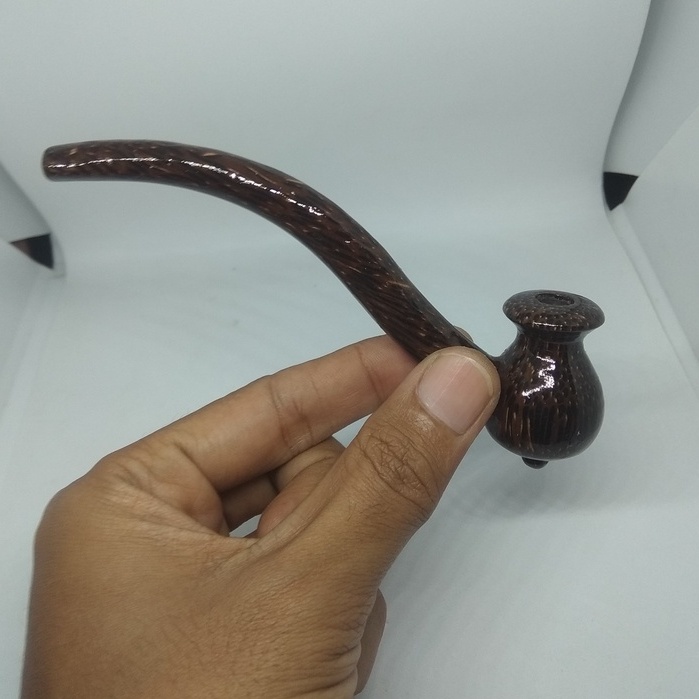 Pipa cangklong popeye bahan dari kayu aren model etnik