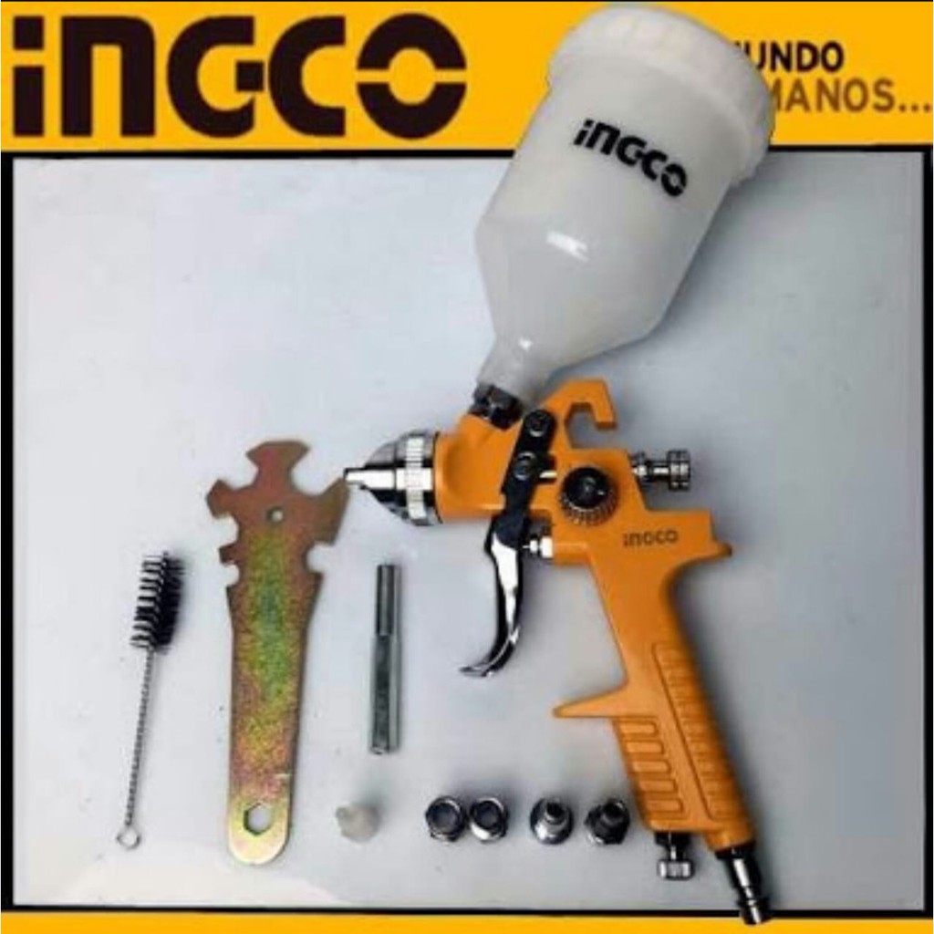 ingco asg1061 spray gun ingco hvlp 600cc semprotan cat tabung atas asg1061