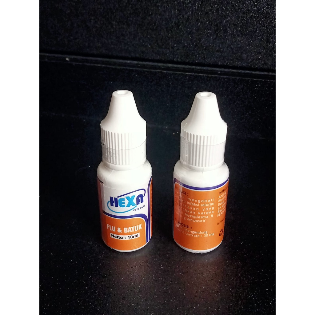 Hexa Obat Flu dan Batuk 10 ml - Untuk Kucing &amp; Anjing