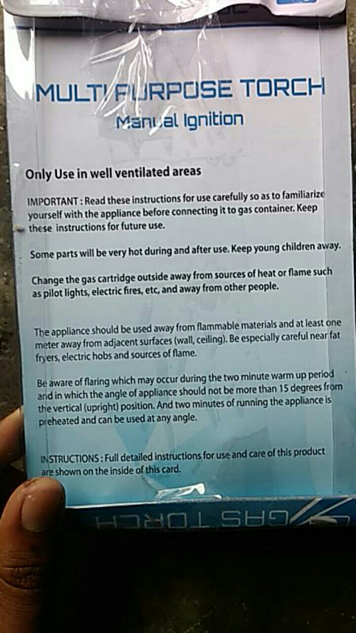 Kepala Las Manual 1 Lubang 7001d