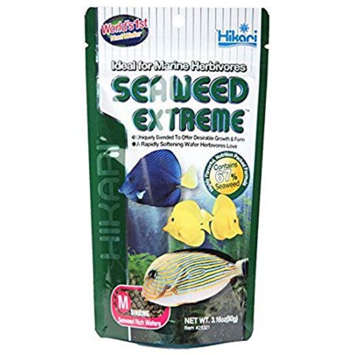 Hikari Seaweed Extreme 90gr Size M Pellet Ikan Hias Air Laut Herbivora