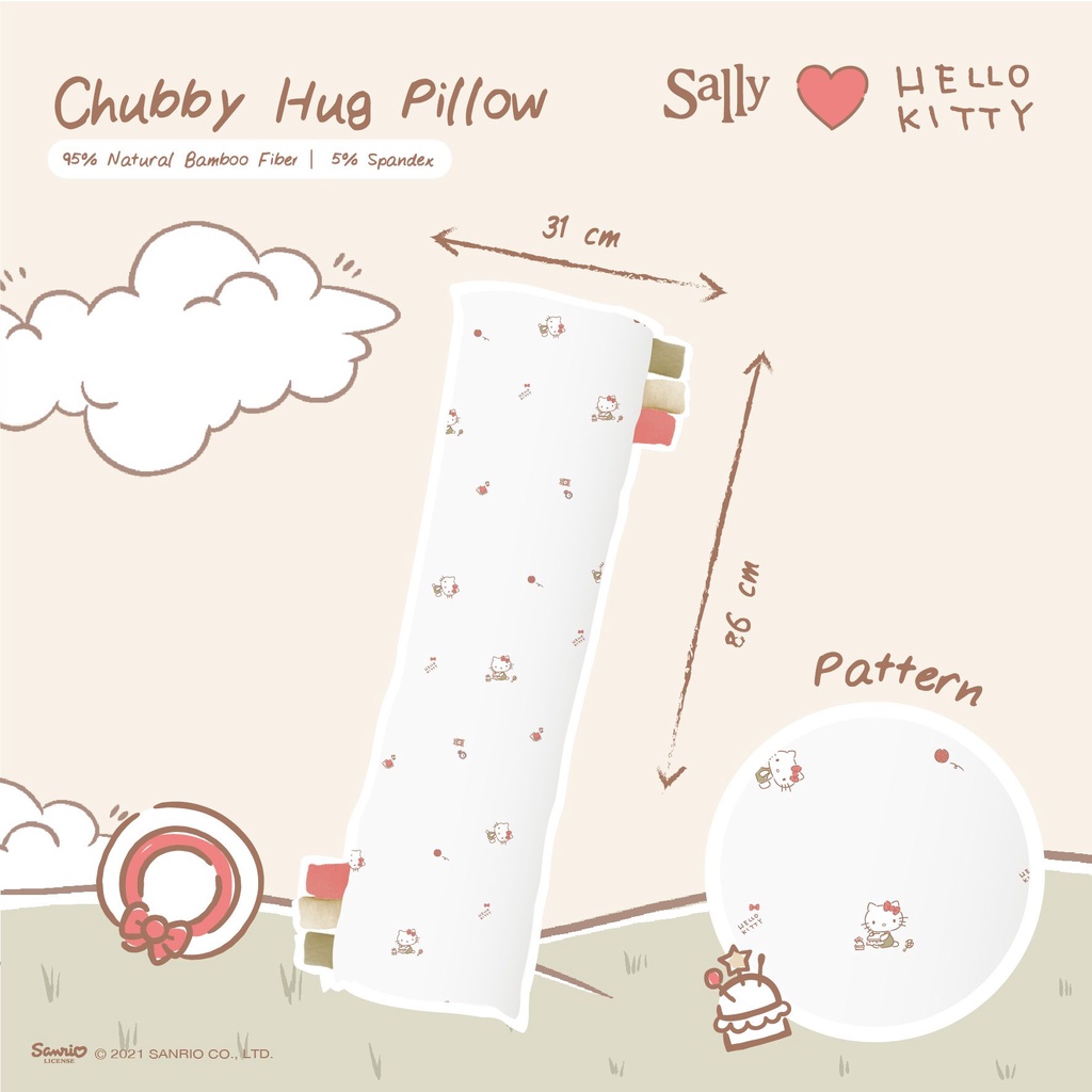 Friends of Sally x Hello Kitty Chubby Hug Pillow