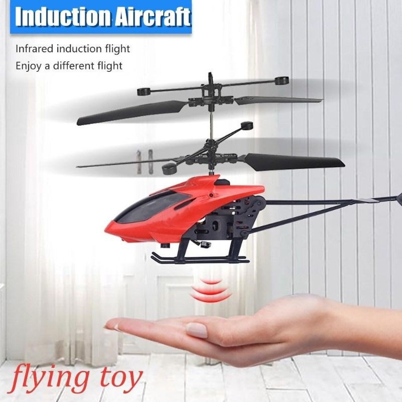 MAINAN ANAK HELICOPTER HELIKOPTER FLYING DRONE WITH HAND SENSOR TANGAN