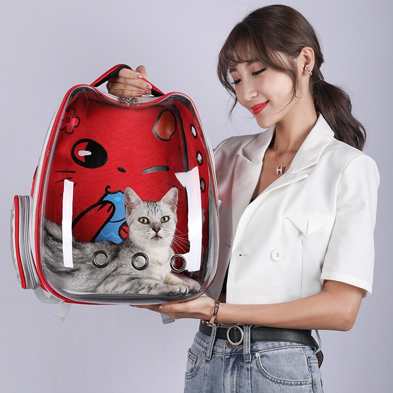 Tas kucing Astronot  Tas  Astronot Tas Kucing Ransel Tas Gendong Kucing Pet Cargo Cat Bag Carrier Kucing Travel Capsule Backpack