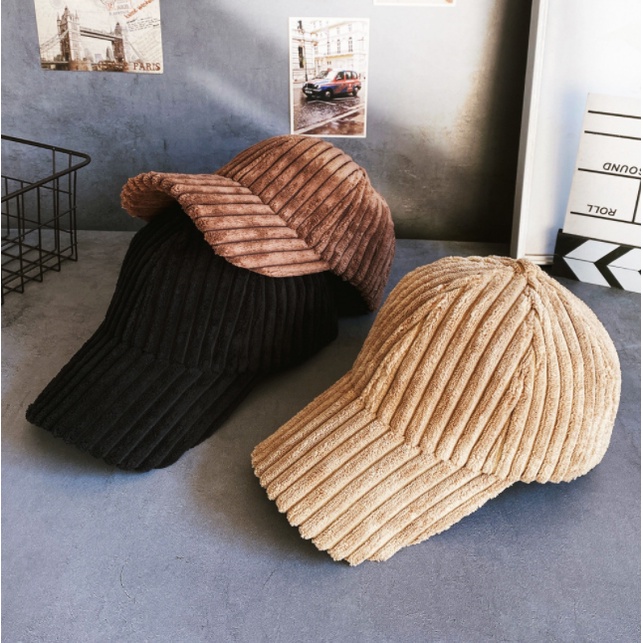 Topi Baseball Cap Import Topi CORDUROY Adjustable TP16