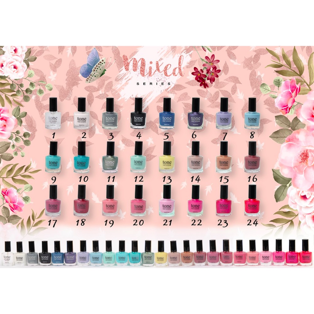 Kutek Kuku Kitek Kuku Tone Nail Lacquer Mixed Series 1 Box