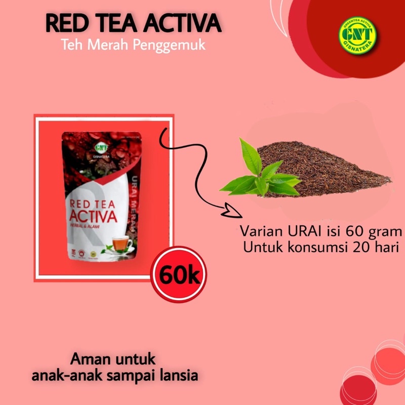 

Red Tea Activa (Teh Merah Penggemuk Herbal) Grosir & Ecer