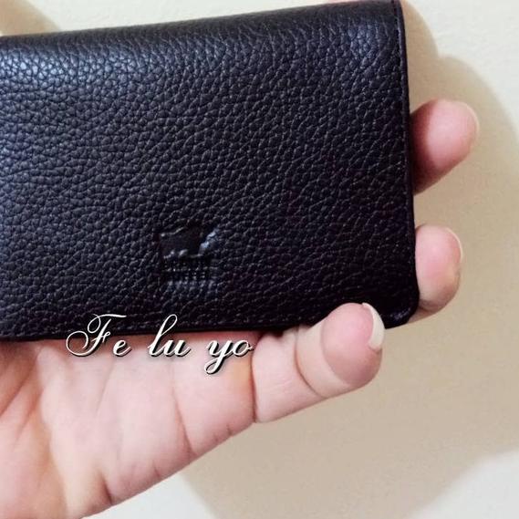 

♡ Dompet Kartu/Card Holder Kulit Braun Buffel Import ➼