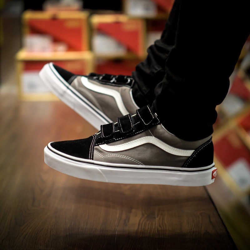 Vans Old Skool Velcro Classic Black Pewter