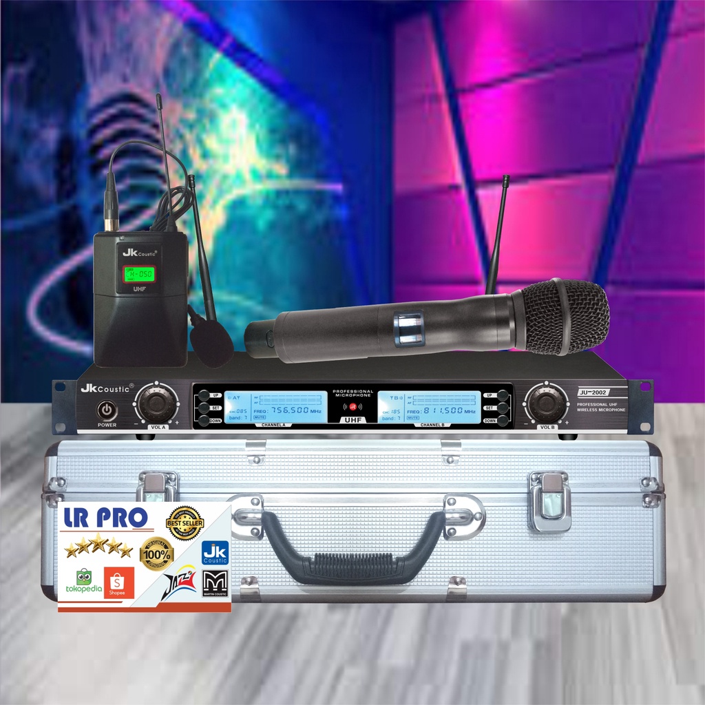 Microphone Wirelles Jk coustic JU 2002 HC ( Mic Handle+Mic Body pack )