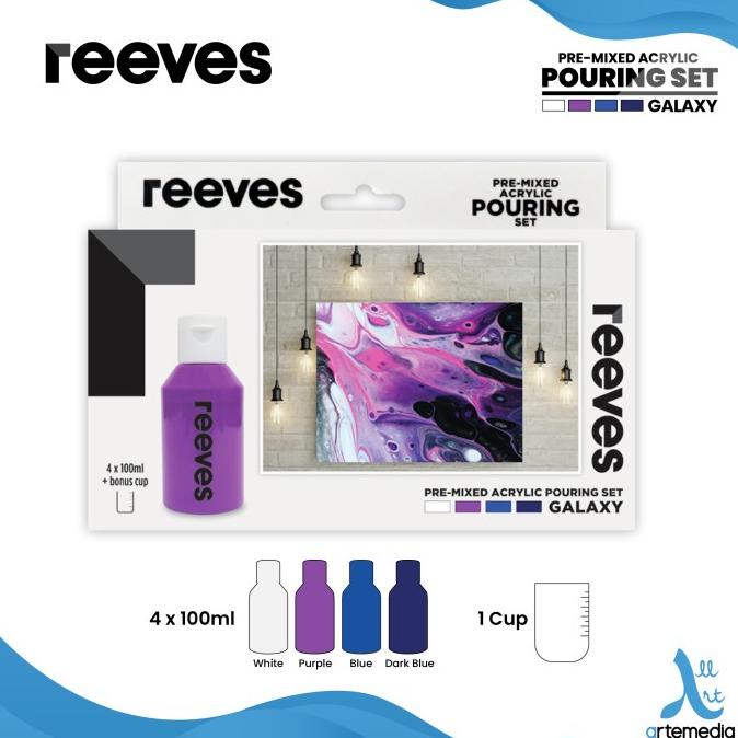 

Cat Akrilik Reeves Pre Mixed Acrylic Pouring Paint Galaxy Color Set