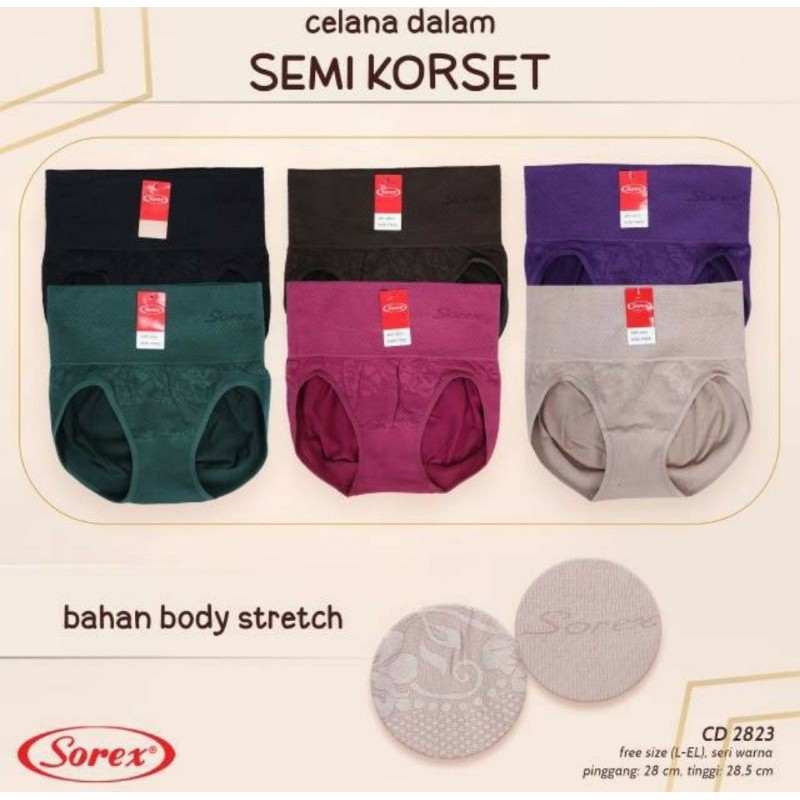 Celana Dalam Semi Korset Bahan Body Stretch Sorex 2823