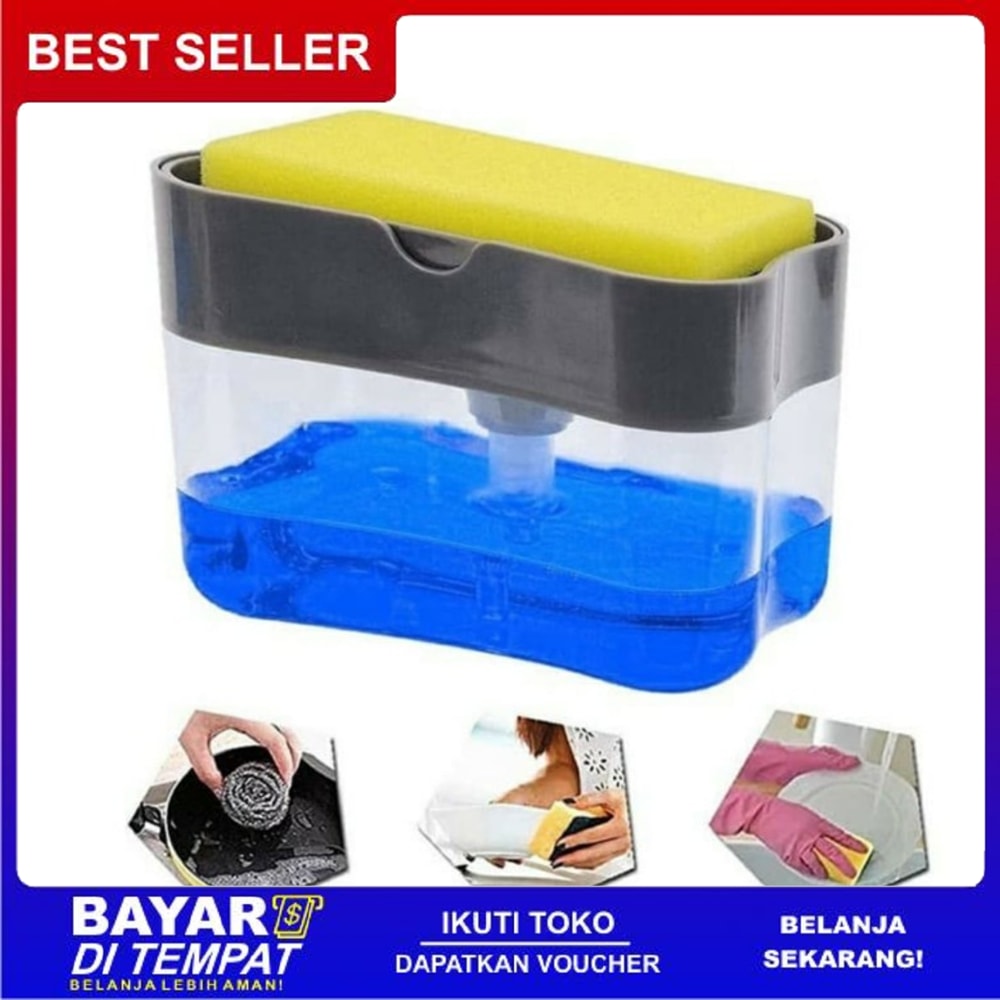 Soap Pump Holder Spons Dispenser Sabun untuk Peralatan Dapur Cuci Piring FF