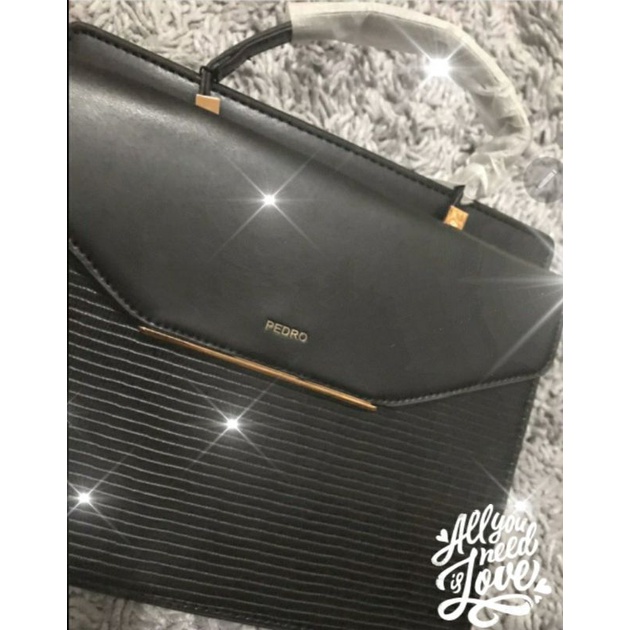 PEDRO LIZARD EFFECT STRUCTURED TOP HANDLE