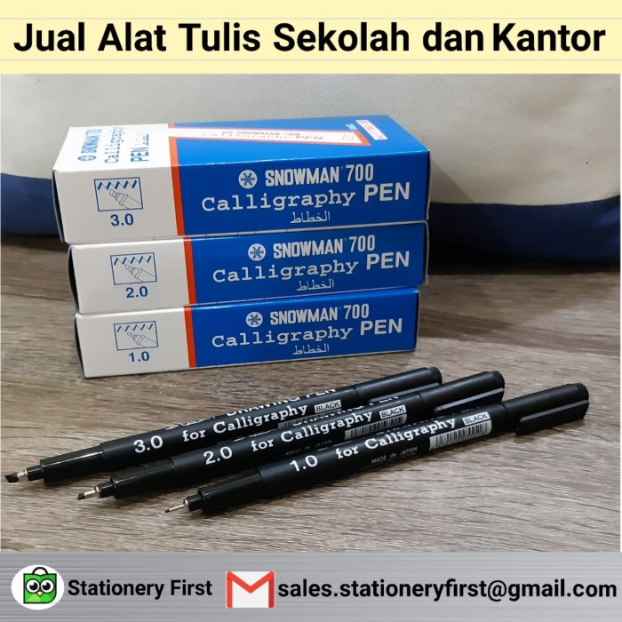 

kaligrafi-perlengkapan- calligraphy pen snowman lengkap 1.0/ 2.0/ 3.0 - 3.0 -perlengkapan-kaligrafi.