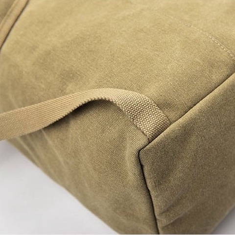 Tas Ransel Kanvas Gaya Militer Unik Vintage Antik Super Besar Gaya Veteran Perang Pulang Kampung Travel besar Large Capacity Backpack Tactical Military Army Rucksack Men Women Canvas Climbing Travel Camping Sports Bucket Shoulder Bag