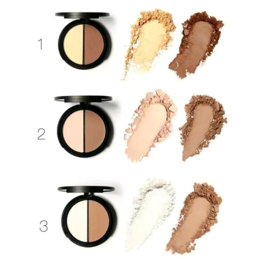 (READY STOCK) Focallure Contour & Highlighter Duo Powder Cake 2 color FA 05 FA05