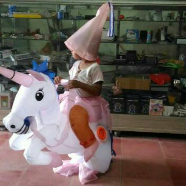 KOSTUM KUDA UNICORN ANAK COSPLAY PESTA BADUT  KOSTUM ANGIN KID TOYS