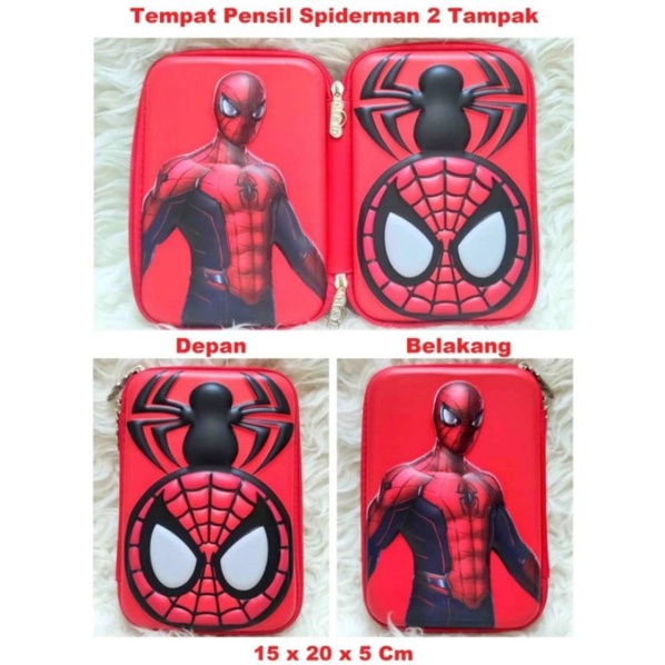 

Tempat Pensil Timbul Spiderman 2 sisi