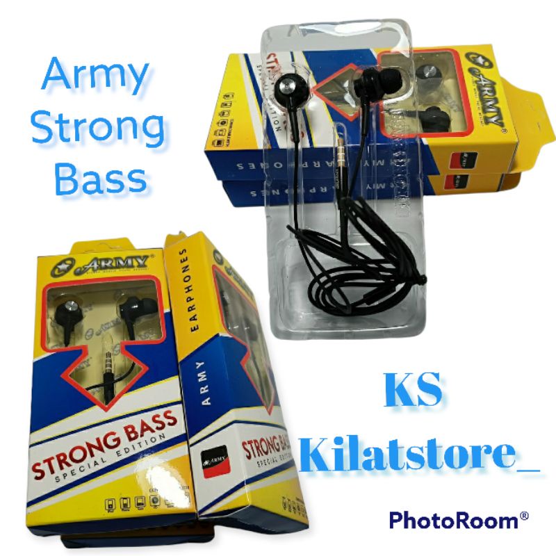 Handsfree Earphone ARMY Strong Bass Premium Sound - Best Sellers