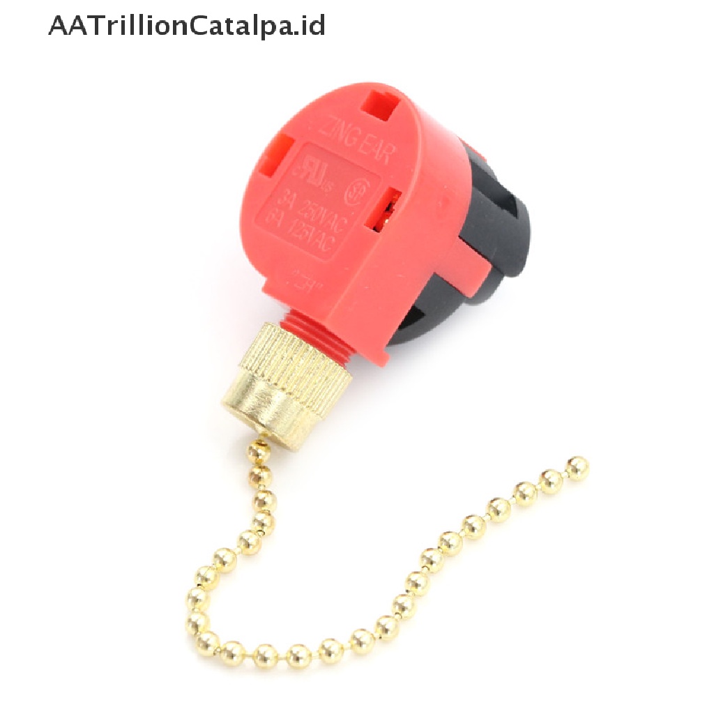 Aatrillioncatalpa ZE-268S1 Saklar Tarik Rantai Warna Merah Untuk Kipas Lampu Plafon