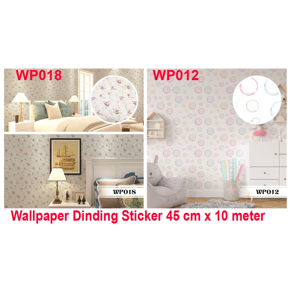 wallpaper dinding sticker 45 cm x 10 meter