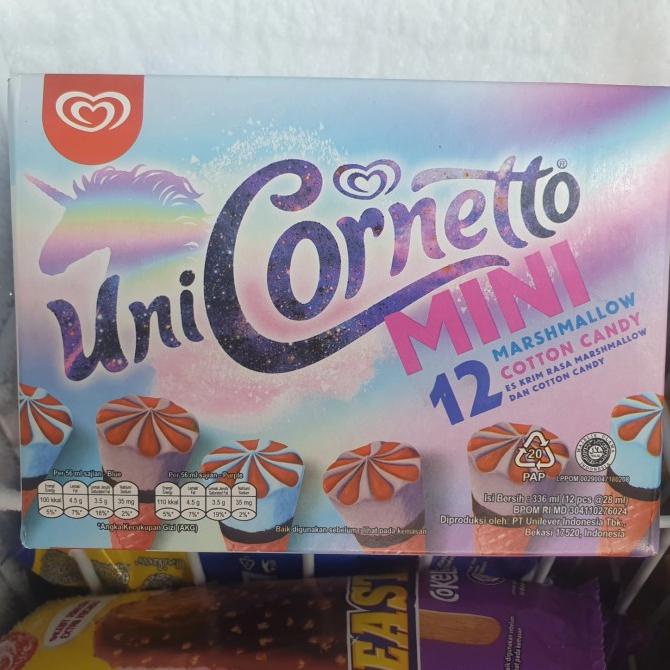 

Buruan serbu] Es Krim Es Cream Walls UNICORNETTO Marshmallow Mini Per Dus Isi 12bh